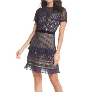 Chelsea 28 Navy Lace Dress